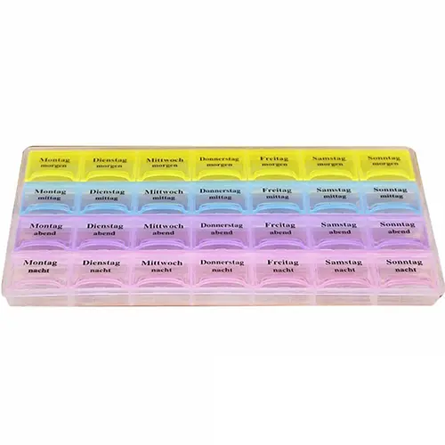 Haqfyqy Weekly 7 Days Tablet Pill Box Holder Medicine Storage Organizer Container Case