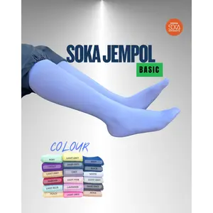 SOKA - Kaos Kaki Jempol Basic XL Muslimah untuk Pria maupun Wanita polos aneka warna