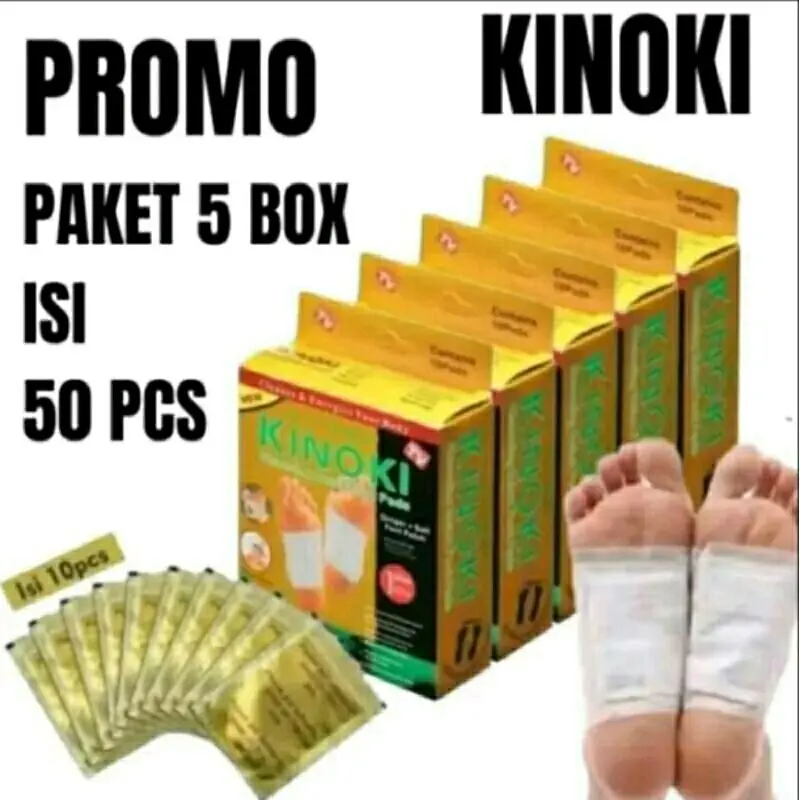 Promo Paket Kinoki 5 Box Isi 50 pcs