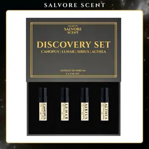 SALVORE SCENT - DISCOVERY SET 4 x 3 ML - Parfum Woody , Sweet , Citrus , Floral