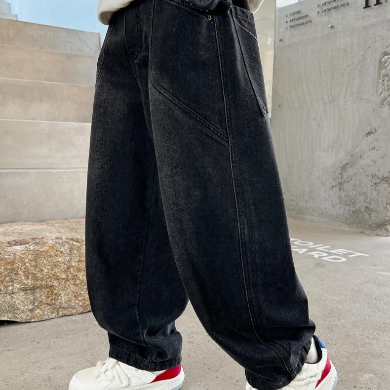 Quần bò bé trai xịn xò 20-50kg, phong cách thể thao, chất jeans mềm đẹp, mẫu HELLO 9