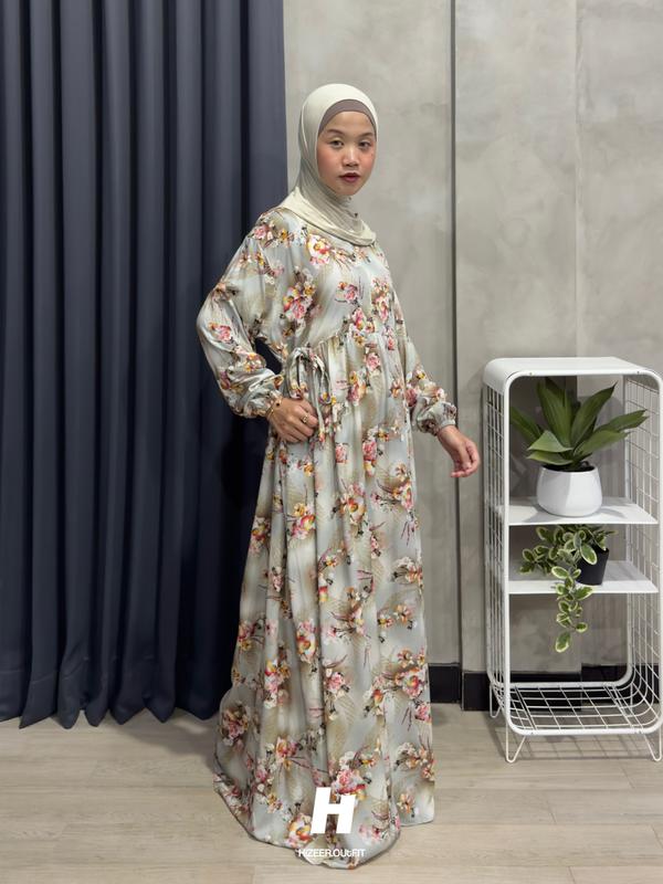 HiZEER.OUTFIT MIDI DRESS JUMBO WANITA RAYON BUSUI FRIENDLY 3