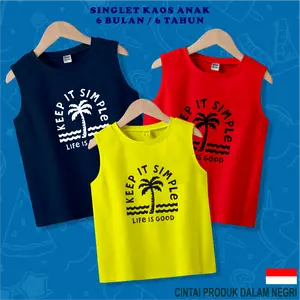 kaos singlet anak termurah untuk laki laki dan perempuan EDISI BEACH