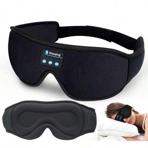 Auriculares inalámbricos para dormir, auriculares para dormir con diseño circumaural, auriculares con cubierta para los ojos con contorno 3D para viajes, deportes, correr y trabajo