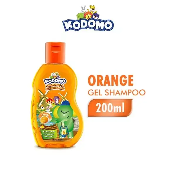 Kodomo Shampoo Gel Blueberry Strawberry Cherry Orange Botol 200 ml - Perawatan Rambut - Conditioner, Haircare Vitamin Wangi Kering Cleanser Lavender Lepek 3