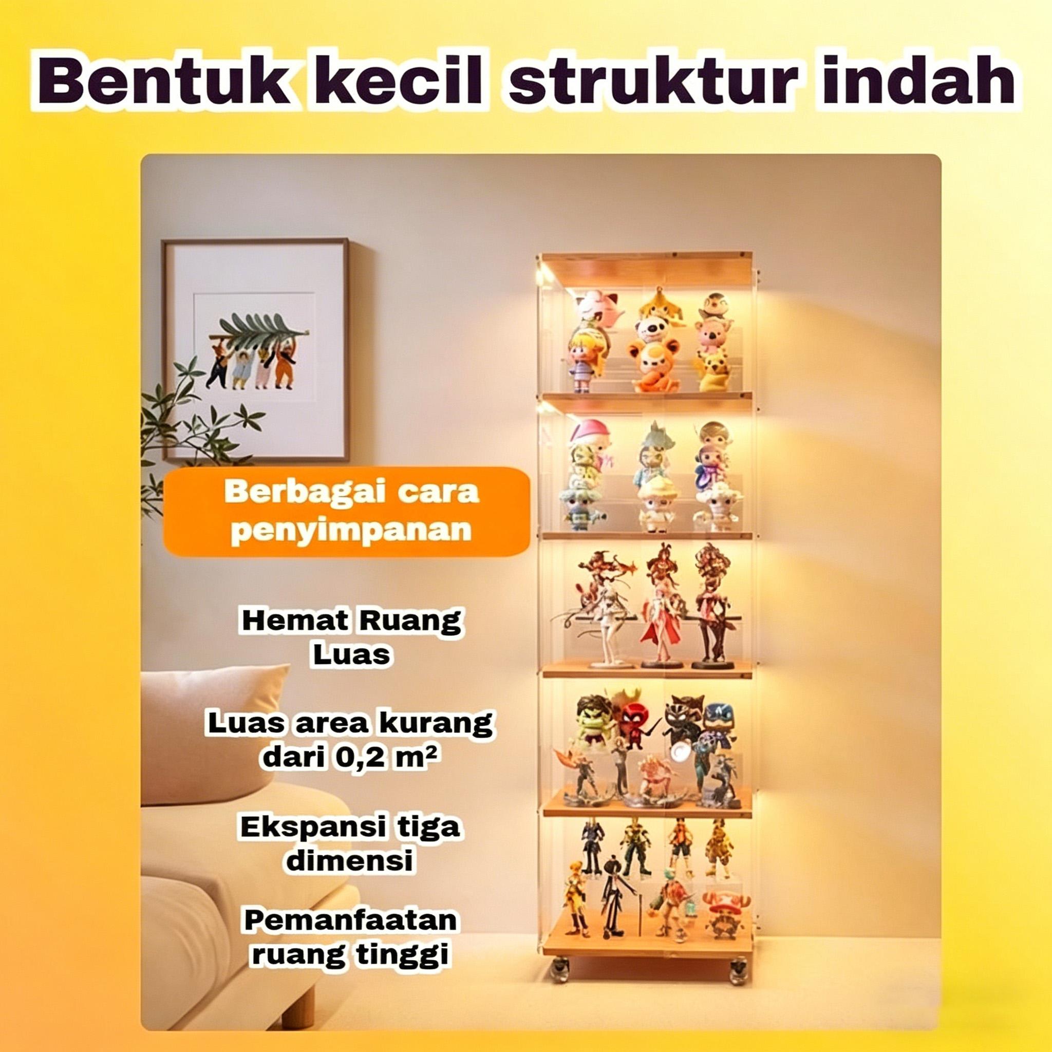 DF-1-Rak Buku Berdiri Di Lantai Akrilik Yang Dapat Diputar Lemari Pajangan Figurin Yang Dapat Dipindahkan rak buku lantai akrilik yang dapat diputar  Rak Buku Berdiri Di Lantai Akrilik Yang Dapat Diputar Lemari Pajangan Figurin Yang Dapat Dipindahkan