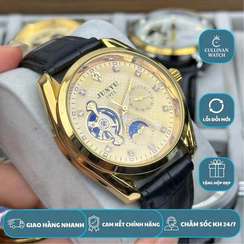   MINI GAME  ĐỒNG HỒ NAM JUNYU MÁY CƠ AUTOMATIC THIẾT KẾ TÂN CỔ ĐIỂN MẶT KÍNH PHỦ SAPPHIRE CHỐNG TRẦY,XƯỚC CHỐNG NƯỚC 3ATM 