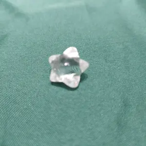 Natural Crystal Clear Quartz Star Carving
