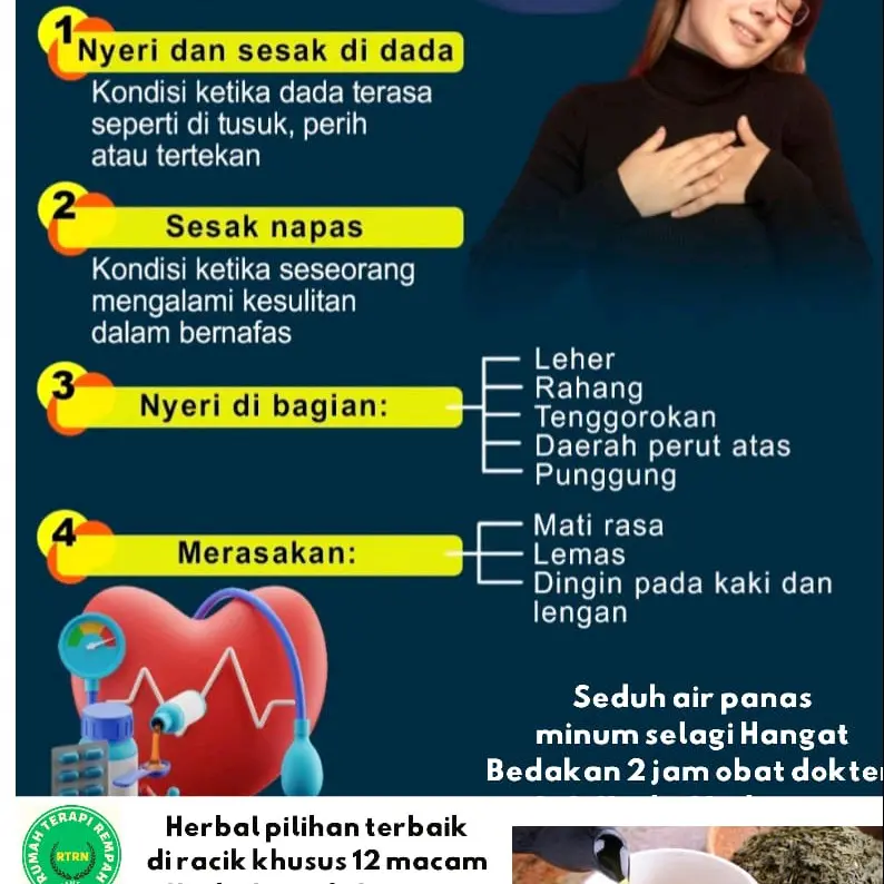 Herbal Jantung Cegah Ampuh dengan Ginseng, Moringa, Daun Salam, dan Herbal Asli Indonesia - Isi 1 Kemasan 3 Saset