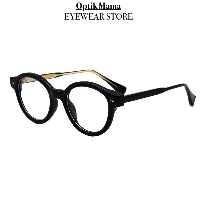 (BELI 1 GRATIS 1)Frame Premium Kacamata Bulat Tebal Terbaru Lensa Antiradiasi Blueray Photocromic Bluecromic Glasses Biru Eyewear Kacamata Antiradiasi Kacamata Minus Kacamata Photocromic Kacamata Skena Sd Plastik