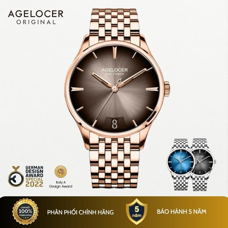 Đồng hồ cơ AGELOCER Budapest tích cót 80 tiếng tiện dụng | SIZE 40mm | Bảo hành 5 năm, miễn phí lau dầu
