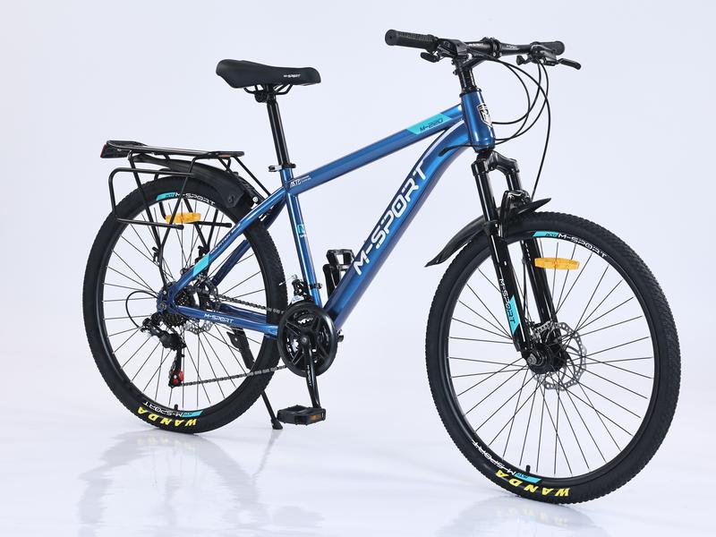  M-SPORT M220 24inch  Xe đạp thể thao địa hình M-Sport M220 & M220-1 - Sườn thép 24 tốc độ phuộc thép không gỉ phanh đĩa kép  Đạp Xe Đạp Carbon xe  đạp Gắn Xe Đạp Cao Su 