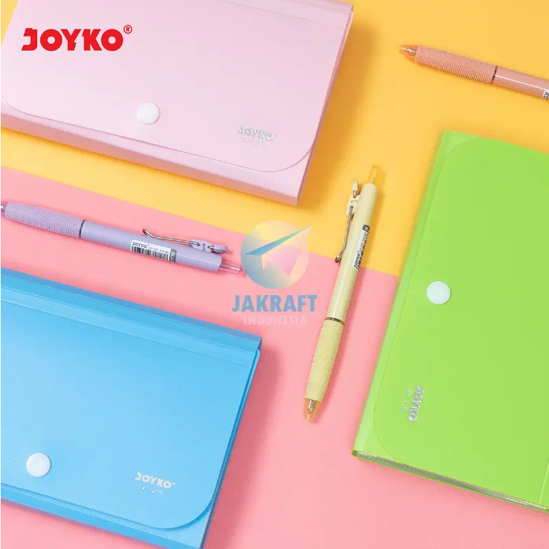 (1 Pcs) Map Harmonika A6 Dompet Plastik Expanding File JOYKO EF-1218 Giro Cek Bill Kwitansi Nota 3