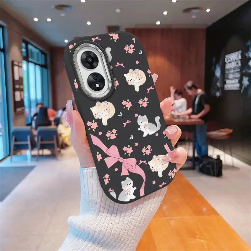 Casing hp softcase flower cat SILICON for OP A38A18 A58A15s A35 A16s A54s A17K A3s RealC1 A12E A92020 A5 A11X A53S4G A33 A54 A55 A77 2022 A57E A77S A7 A5s A12s A74 A95 REN6 A36 A76 A78 A58 F17 REN4 A93 4F A94 F19PRO 5F 2