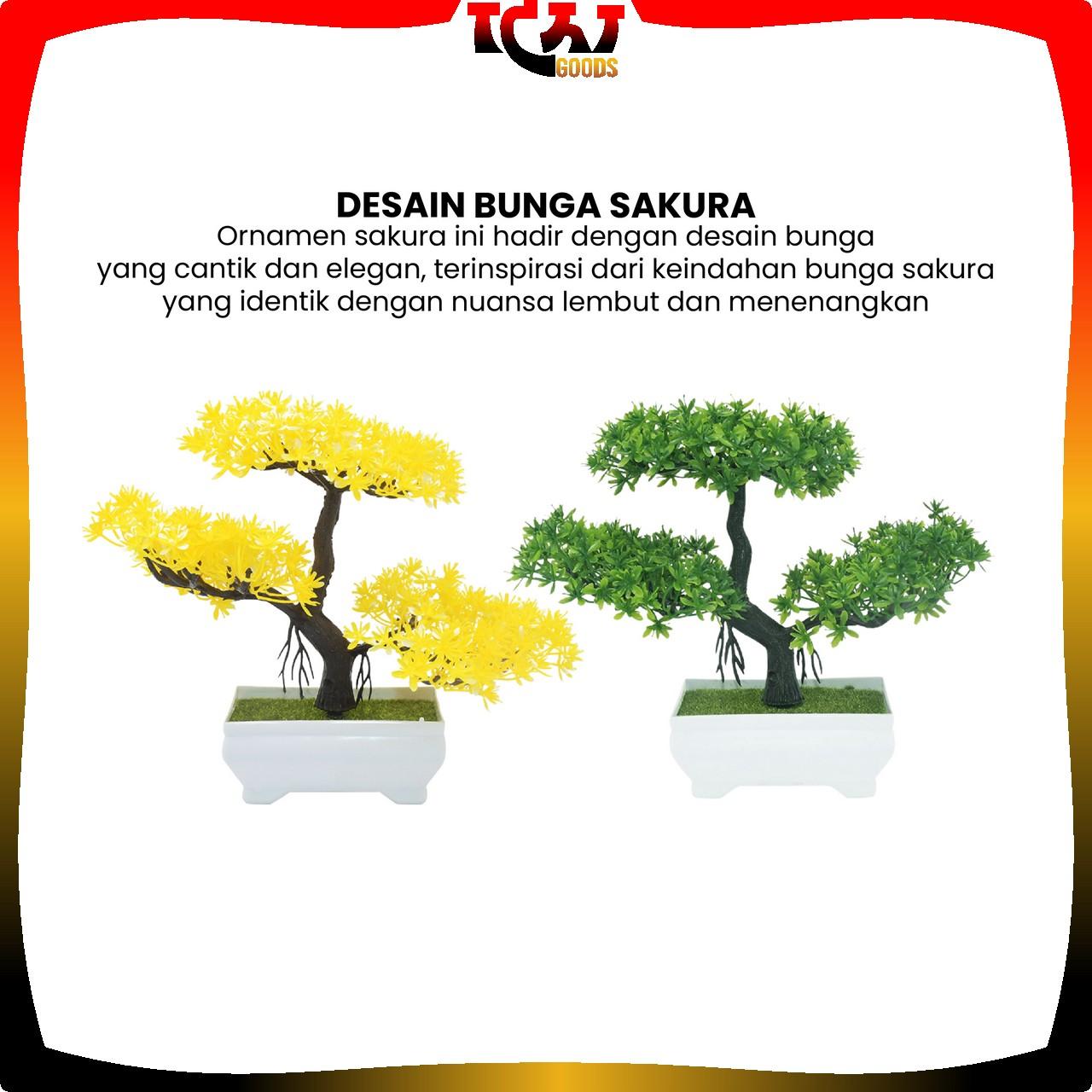 [COD] IG C28 Ornamen Pot Bonsai Tanaman Bunga Pajangan Dekorasi Rumah Tanaman Hias Plastik Murah Import