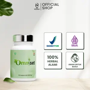 Omniset Premium Kapsul Isi 30 - Original BPOM TR243082091 100% Herbal Alami Aman untuk Busui dan Lembung