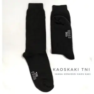 Lusinan Kaus kaki TNI pdl tebal Panjang hitam polos / kaos kaki tebal TNI pdl Serat tebal Pria Kerja Formal Kantor hitam