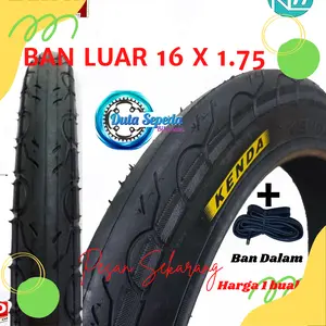 Ban luar dan luar dalam Sepeda  ukuran 16 x 1.75 inch