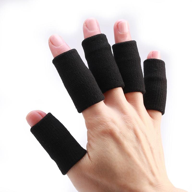 Product Introduction of 10 PCS Finger Sleeves Elastic Fingerstall Protector Guard Stretchy Basketball Support Wrap Gym Fitness Volleyball Brace Guard 11