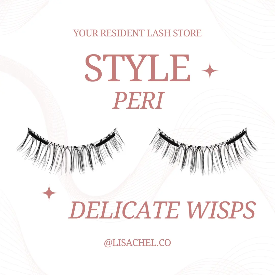 LISACHEL.CO Magnetic Clip-on Eyelashes - Peri, High quality Reusable Natural Set with Applicator