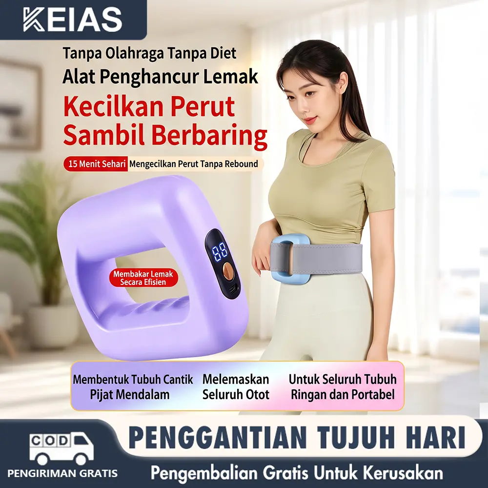 KEIAS   Alat Pijat Elektrik MASSAGE RING BELT Alat Penghancur Lemak Elektrik Portable Dengan Sabuk