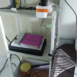 NIKOHOME Meja Samping Tempat Tidur  Meja Nakas Kamar Tidur Minimalis Modern Untuk Ruang Tidur Anda