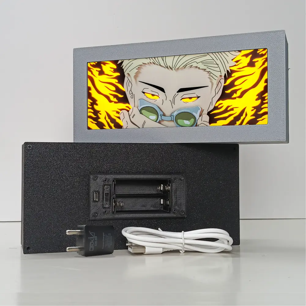 3D Anime Lightbox jujutsu kaisen Art lampu LED dekorasi kamar Kotak Usb Baterai