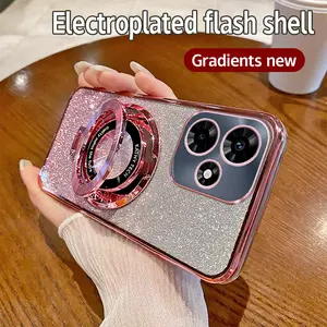 HP Soft Case OPPO A3X Casing Silikon Untuk OPPO A3X A 3X OPPOA3X CPH2641 Casing berkilau Berlapis Handphone Phone Cover Mengurung Kesing