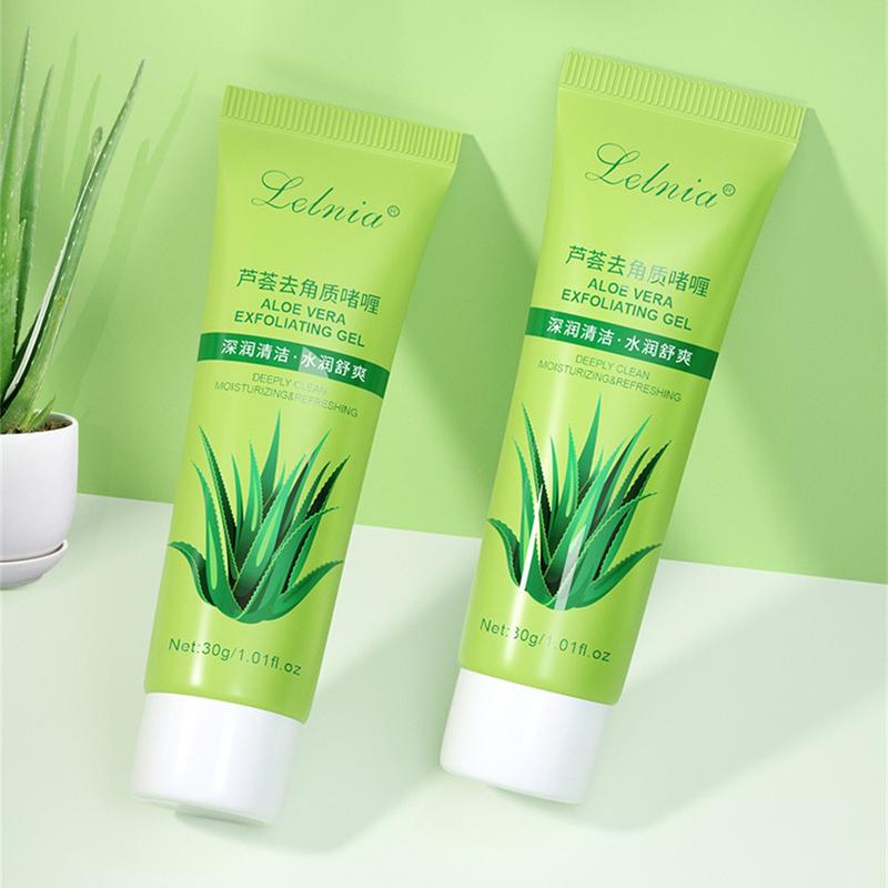 Gel Tẩy Tế Bào Chết Lô Hội, Lelnia, Làm Sạch Da Mặt, Dưỡng Ẩm, Tẩy Tế Bào Chết Bùn Cơ Thể Skincare Nữ