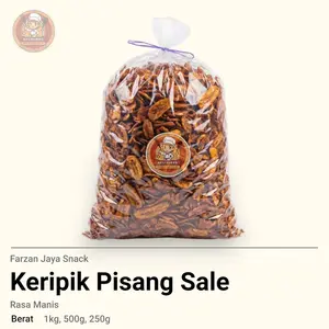 Farzan Jaya Snack Kripik Pisang Oven / Pisang Sale 1 Kilogram Camilan Manis Rasa Manis dan Legit Cara Pembuatan Dipanggang Lebih Sehat