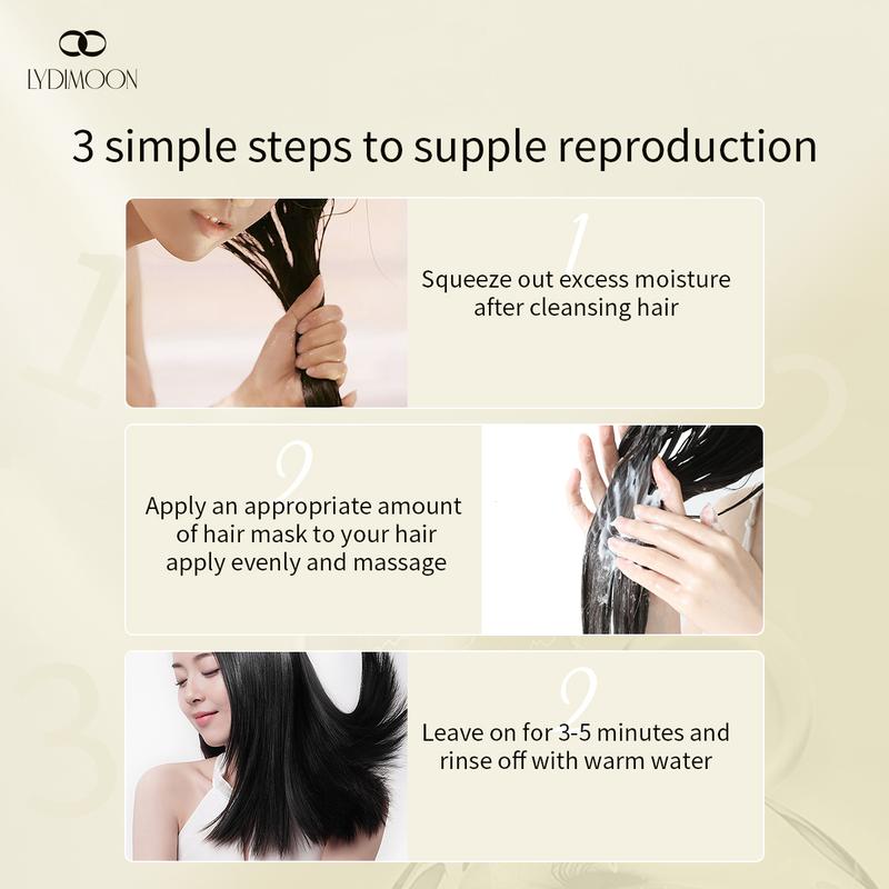 Product Introduction of Keratin Hair Mask Hair Care Smooth Moisturizing Dry Repair 500g*1 Bottle  Haircare 5