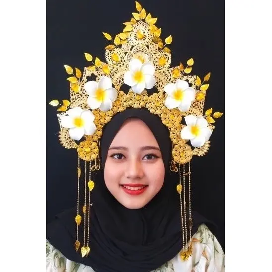 Mahkota karnaval bali modifikasi, mahkota tari bali, hiasan kepala bali murah dan mewah