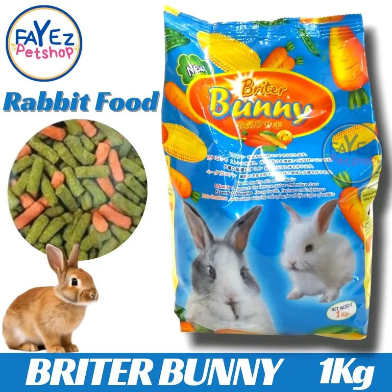 Briter bunny freshpack 1kg rabbit Food (makanan kelinci/pelet kelinci  premium) Default