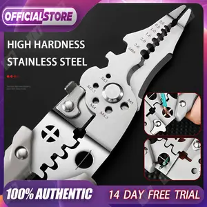 Tang Dekrustasi Kabel Pengupas Alat Perbaikan Kawat Multifungsi Kawat Multi Alat Tang Pemotong Pengupas Kabel Listrik Ire Stripper