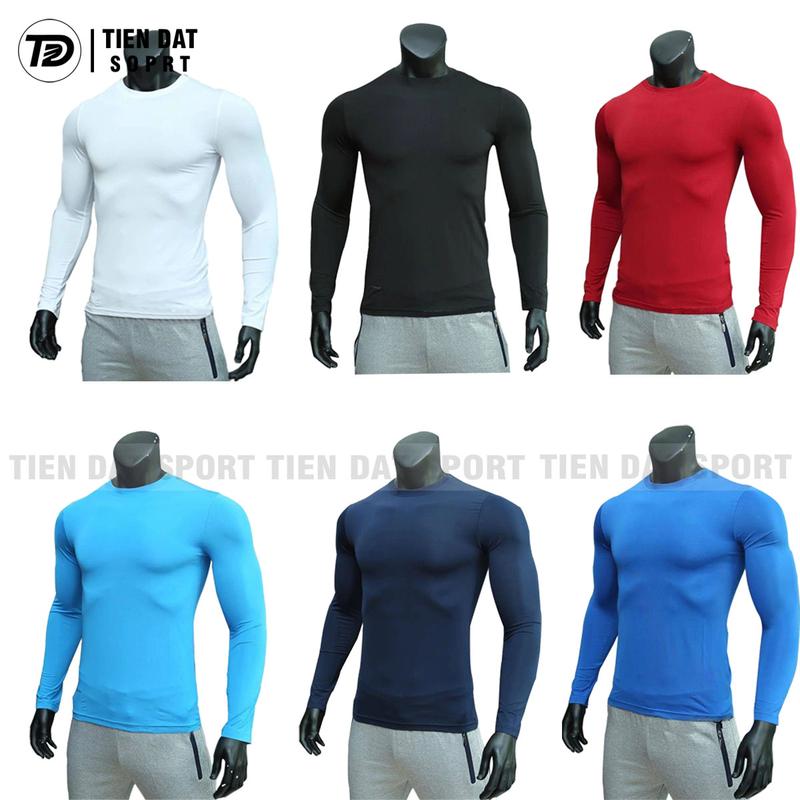  Áo thun body nam giữ nhiệt dài tay cực đẹp đủ màu đen trắng,... Sport Tập Gym Chạy Bộ 