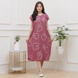 Daster Lowo TEDDY Rayon Busui Ld 125 cm Baju Tidur Fashion Wanita - KAMILLA DASTER