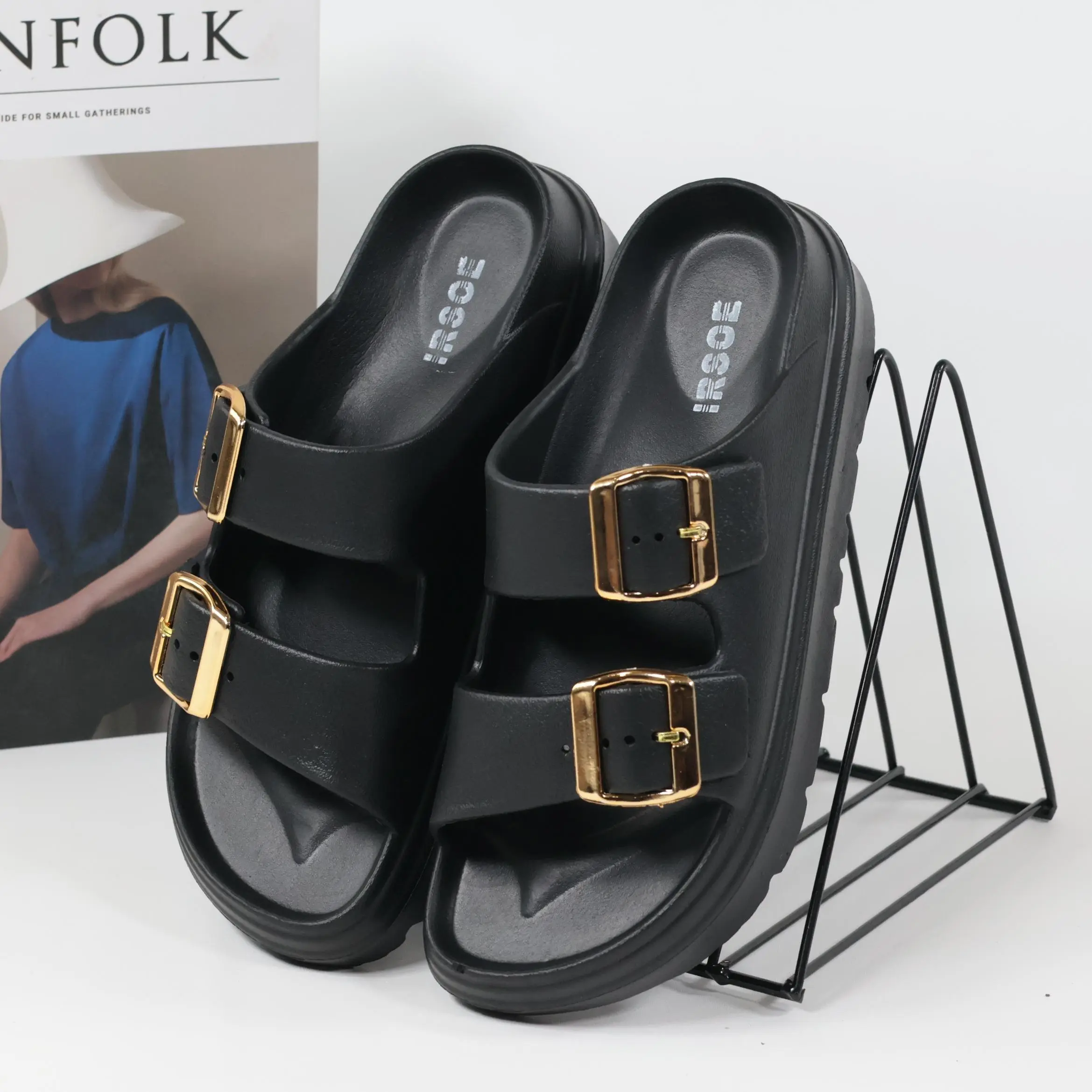 Sandal Wedges Selop Kekinian 530M Bahan Karet EVA Rubber kekian Top Seller Anti Slip Anti Licin