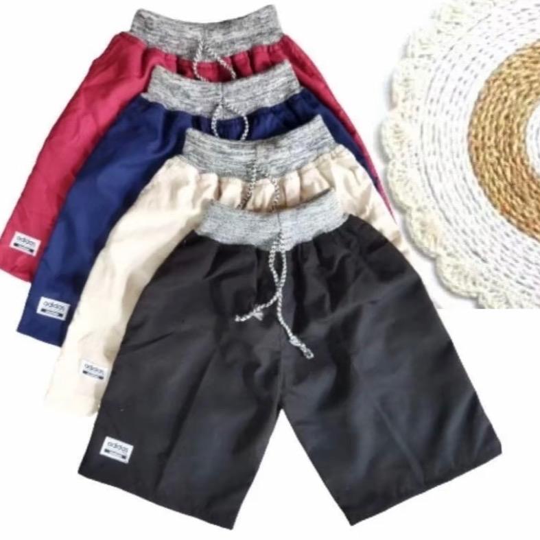 NAYOMI OFFICIAL • Paket 100rb dapat 10pcs || celana pendek anak unisex pria wanita usia 3-10tahun fashion chinos POLOS harian pinggang karet melar bahan katun nyaman adem 4