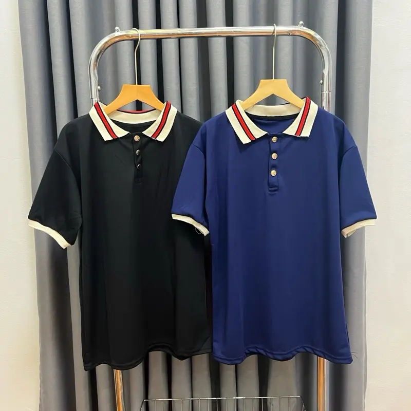 Áo PoLo kẻ viền cổ dệt gai co dãn 4 chiều mẫu đơn giản dễ phối đồ dành cho nam nữ fom unisex