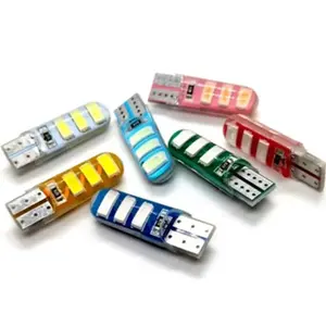 ( 2pcs ) Lampu Senja T10 6 Led Kedip Flash Strobo 12 Volt