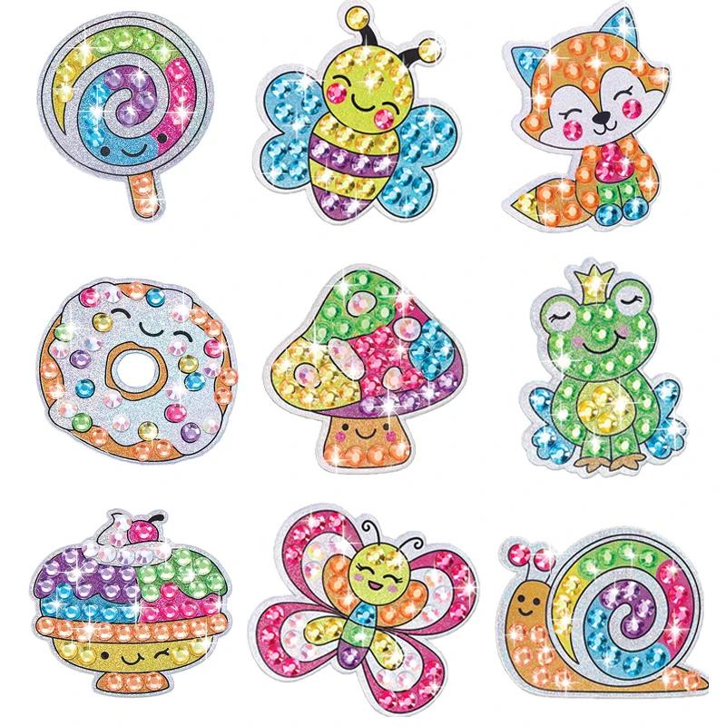 Product Introduction of 12 Create Big Gem Diamond Painting Sticker Kit Art Craft Girls Boys Unicorn Animal Sealife Magical Mosaic Dot Sticky Toys Gifts 10