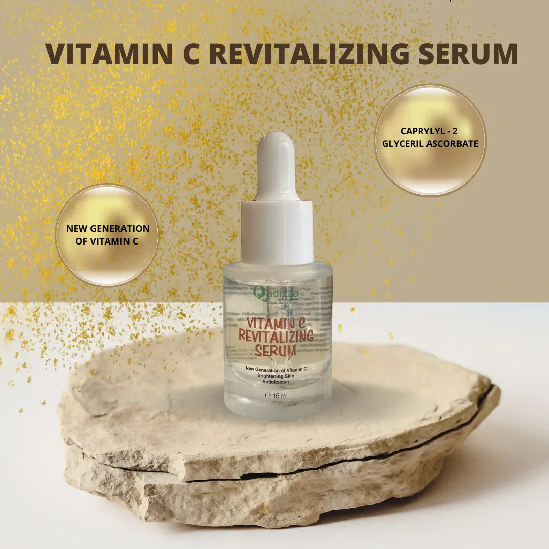 QADIZZA VITAMIN C SERUM 15 ml (New Generation of Vitamin C - Caprylyl 2 Glyceril Ascorbate)
