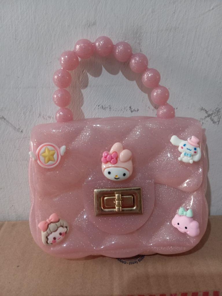 Product Introduction of ( Cek Warna Chat Dulu ) Slingbag Mini Jelly Glossy Karakter Sling Bag Rantai Tas Selempang Jinjing Anak ( Tidak Request Dikirim Random ) 52
