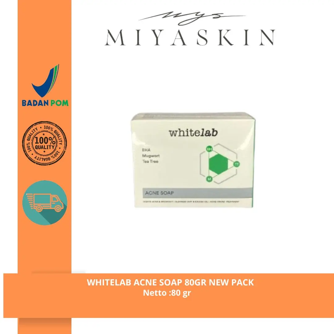 WHITELAB ACNE SOAP 80 GRAM NEW PACK
