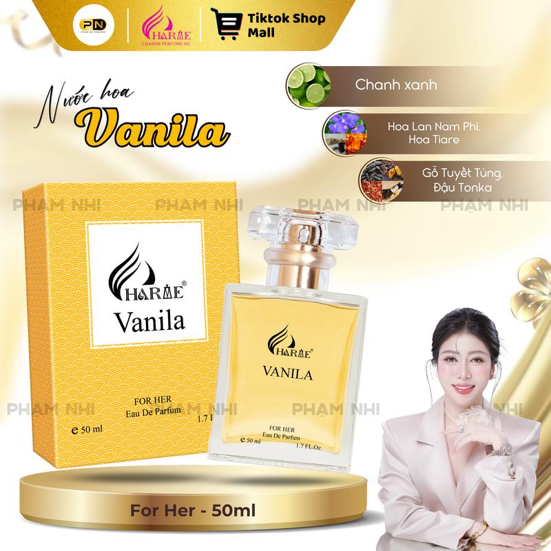 CHARME PERFUME Nước hoa VANILA 50ml dành cho Nữ