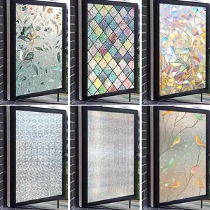 Stiker Kaca Jendela Sticker Kaca Bermotif Stiker Kaca Anti Panas L120Cm