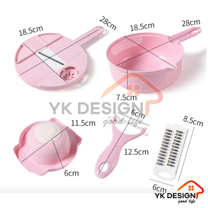 YK DESIGN Alat Potong Kentang Sayur Multifungsi Pengiris Parutan Chopper Kitchen 12 In 1 YK-123 5