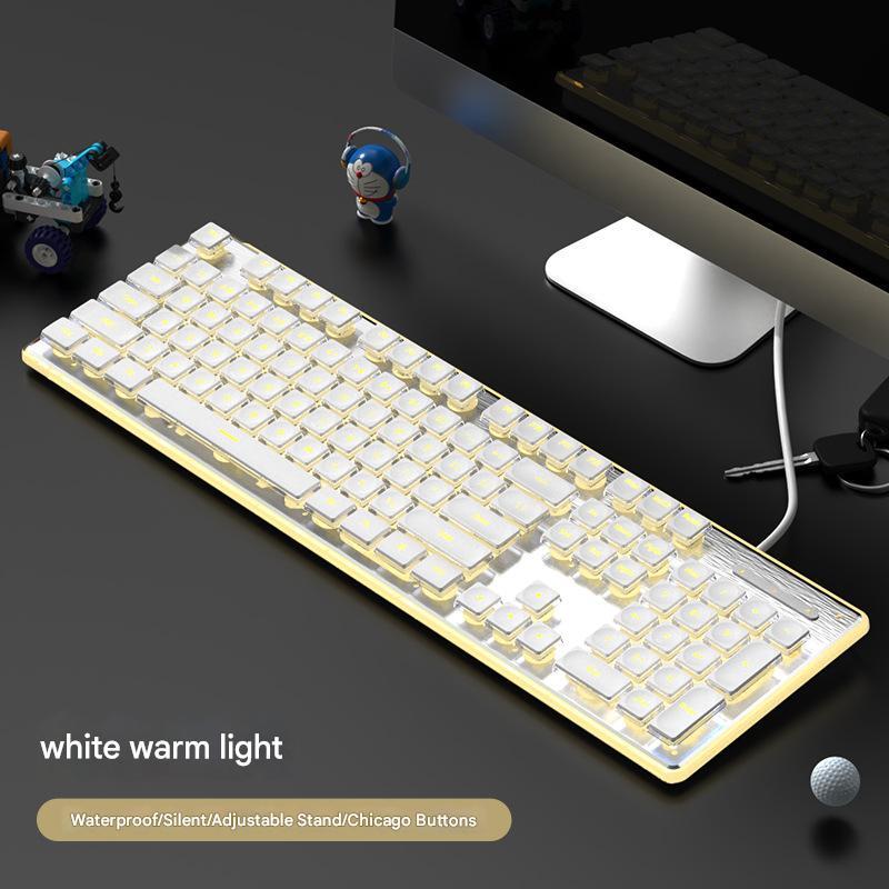 Bàn Phím LED LANGTU L1 Có Dây USB – 104 Phím Gõ Êm, Chống Ồn, Đèn LED Đẹp Cho PC Laptop Gaming Văn Phòng
