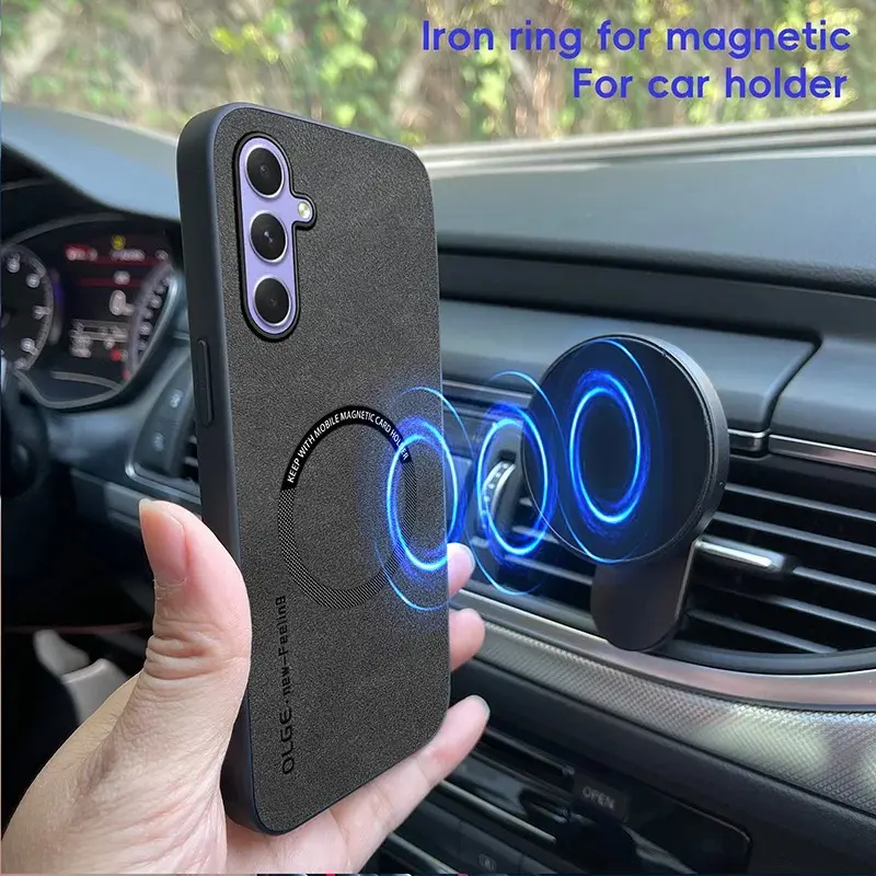 Soft Case Infinix Note 40s Leather Magnetic Support Magsafe Wireless Charging 4