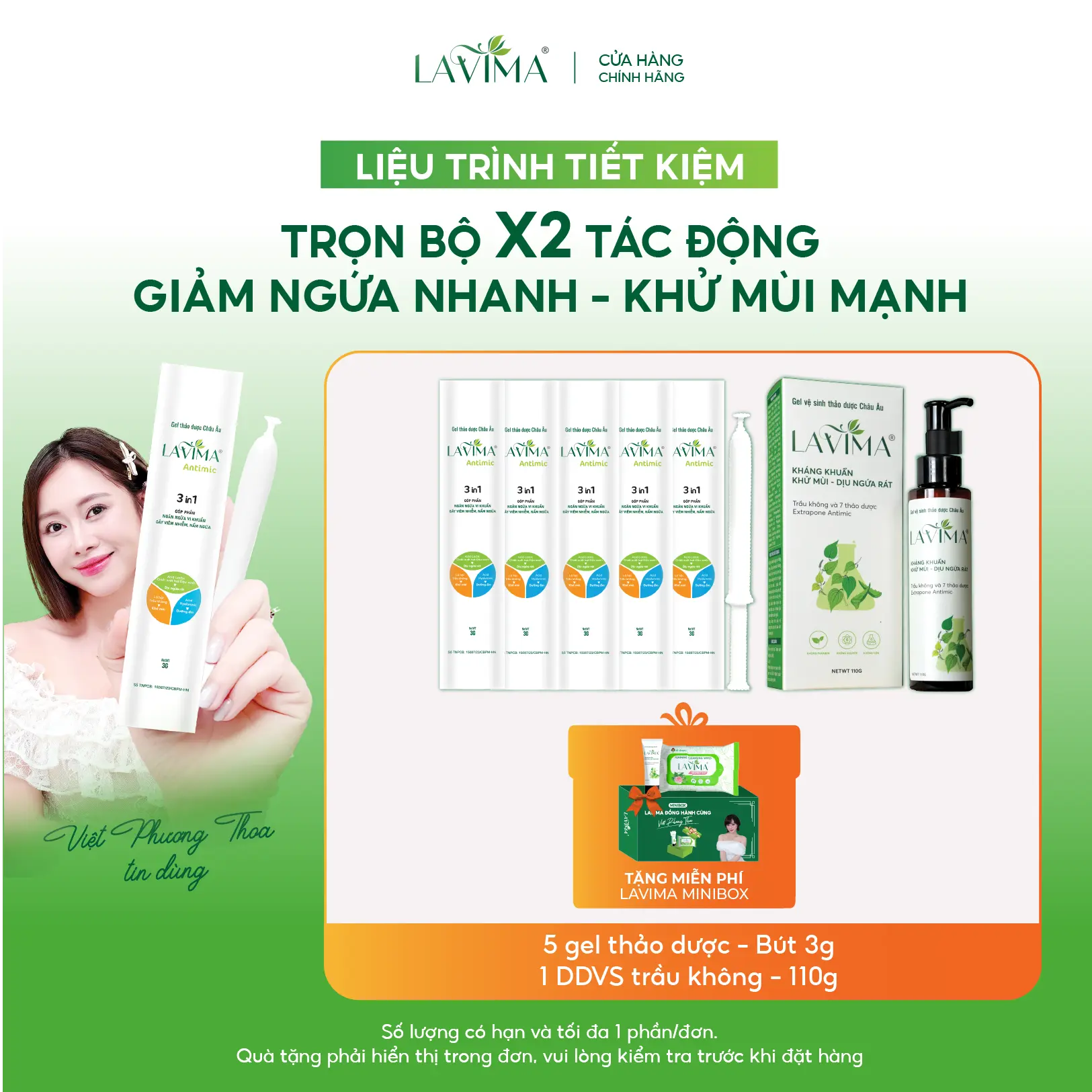 [LIỆU TRÌNH NẤM NGỨA TIẾT KIỆM CÙNG VIỆT PHƯƠNG THOA] Dung Dịch Vệ Sinh Nữ (ddvs)& Gel Phụ Khoa, Thảo Dược Trầu Không, Giảm Viêm, Nấm Ngứa LAVIMA
